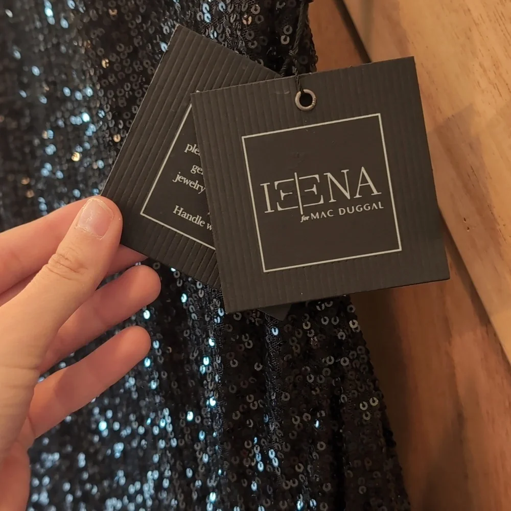 Sequined High Neck Rhinestone Mac Dugal size 4 style 26943 - Picture 5 of 8